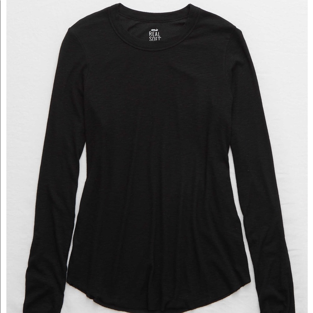 Aerie Ribbed Long Sleeve Tee